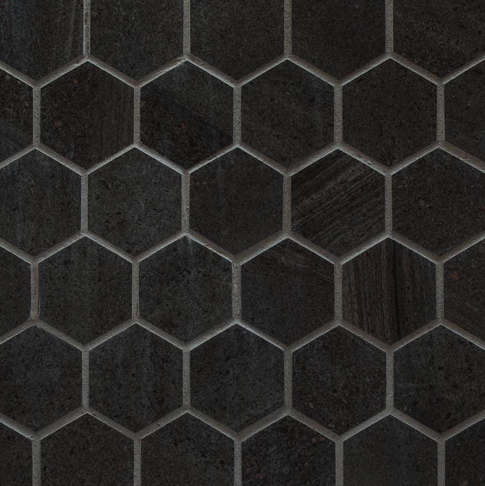 Charcoal Honeycomb Tile Photography Backdrop