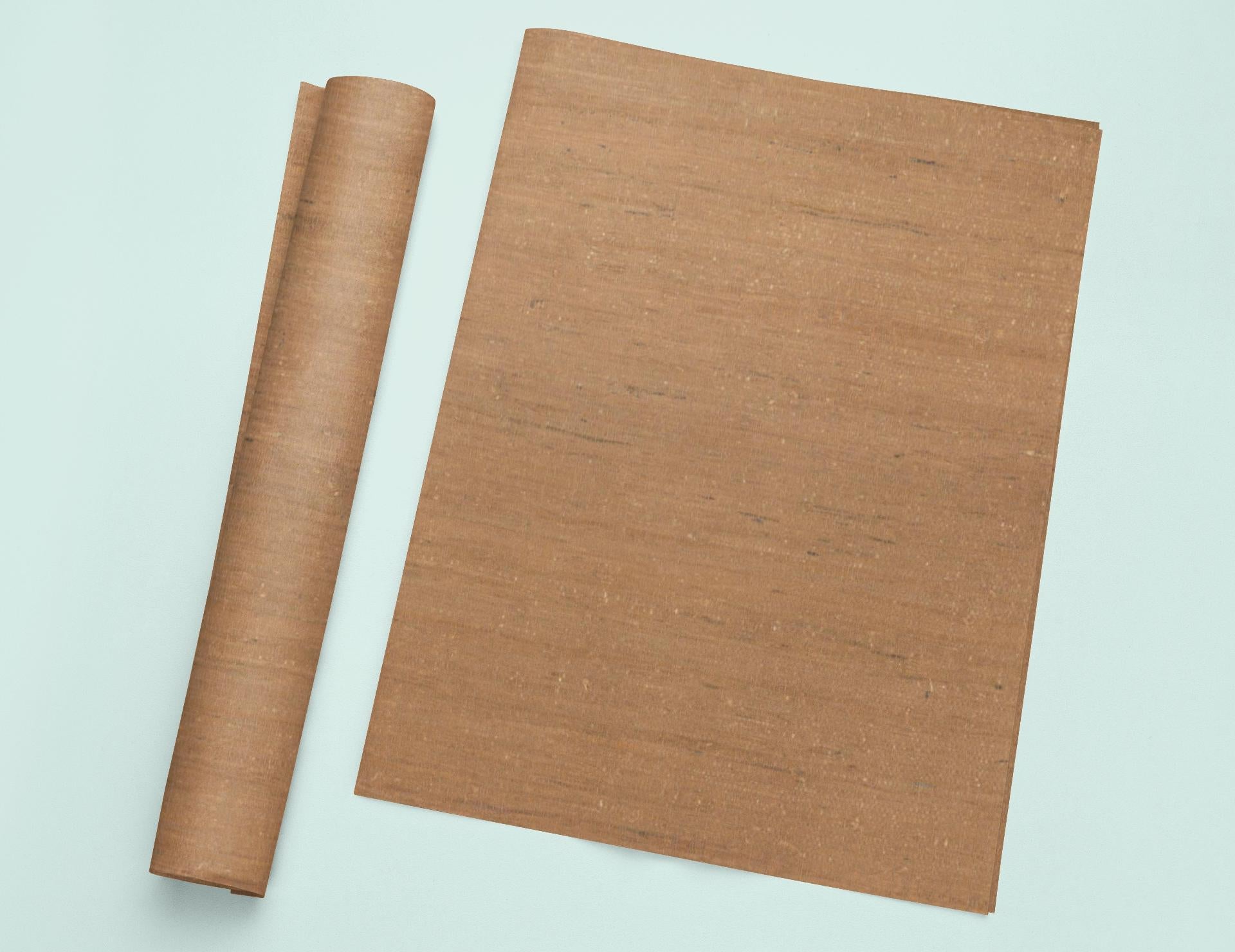 a piece of cardboard next to a roll of paper