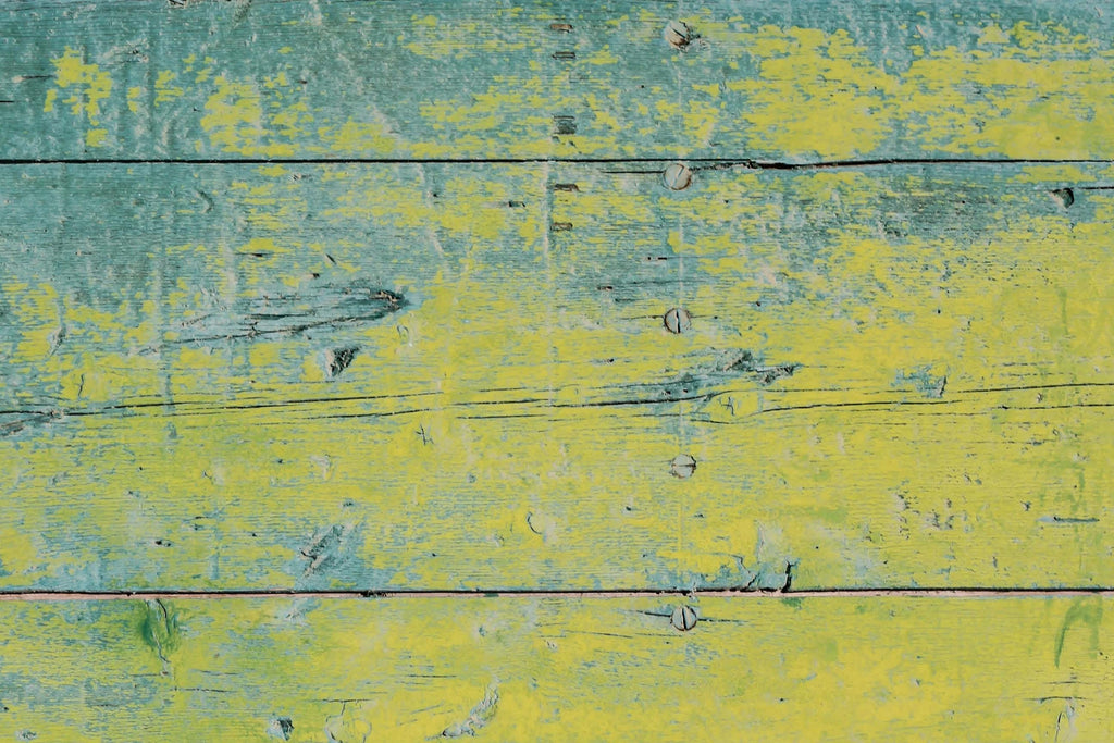 Blue Green Distressed Painted Wood Photography Backdrop