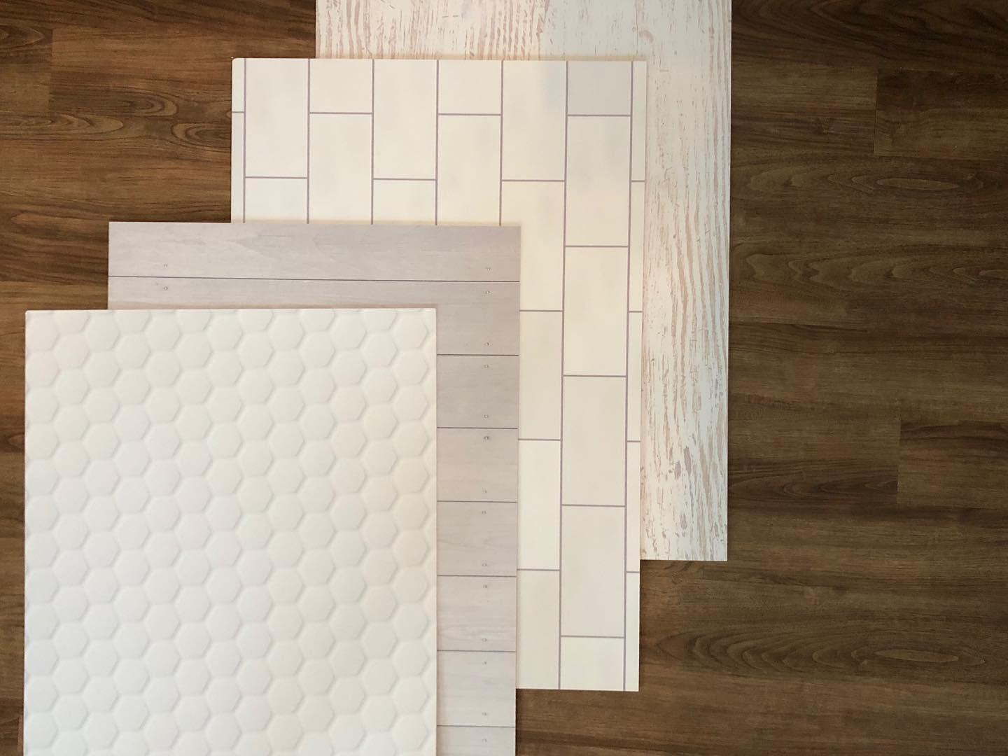 White Groutless Tile Photography Backdrop