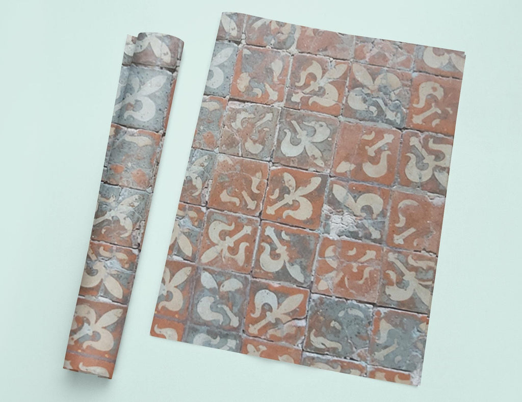 a piece of paper that has some type of tile on it