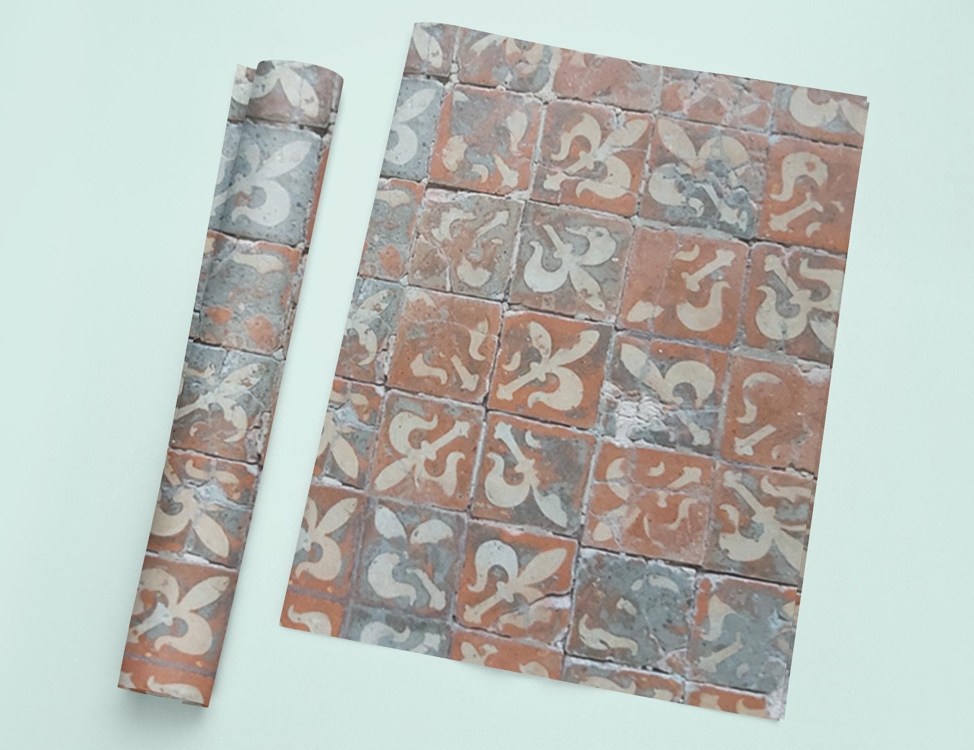 a piece of paper that has some type of tile on it