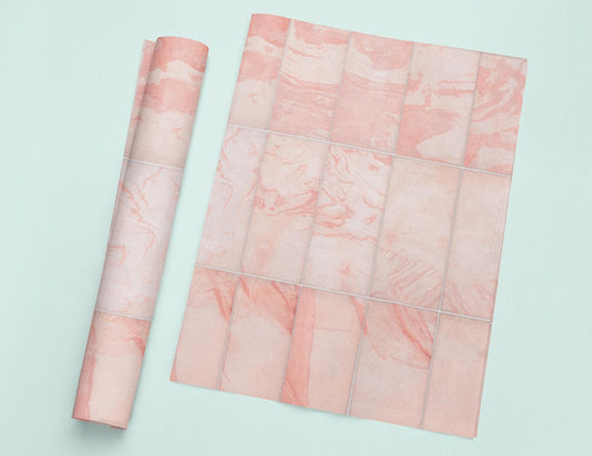 Just Peachy Marble Tiles Photography Backdrop