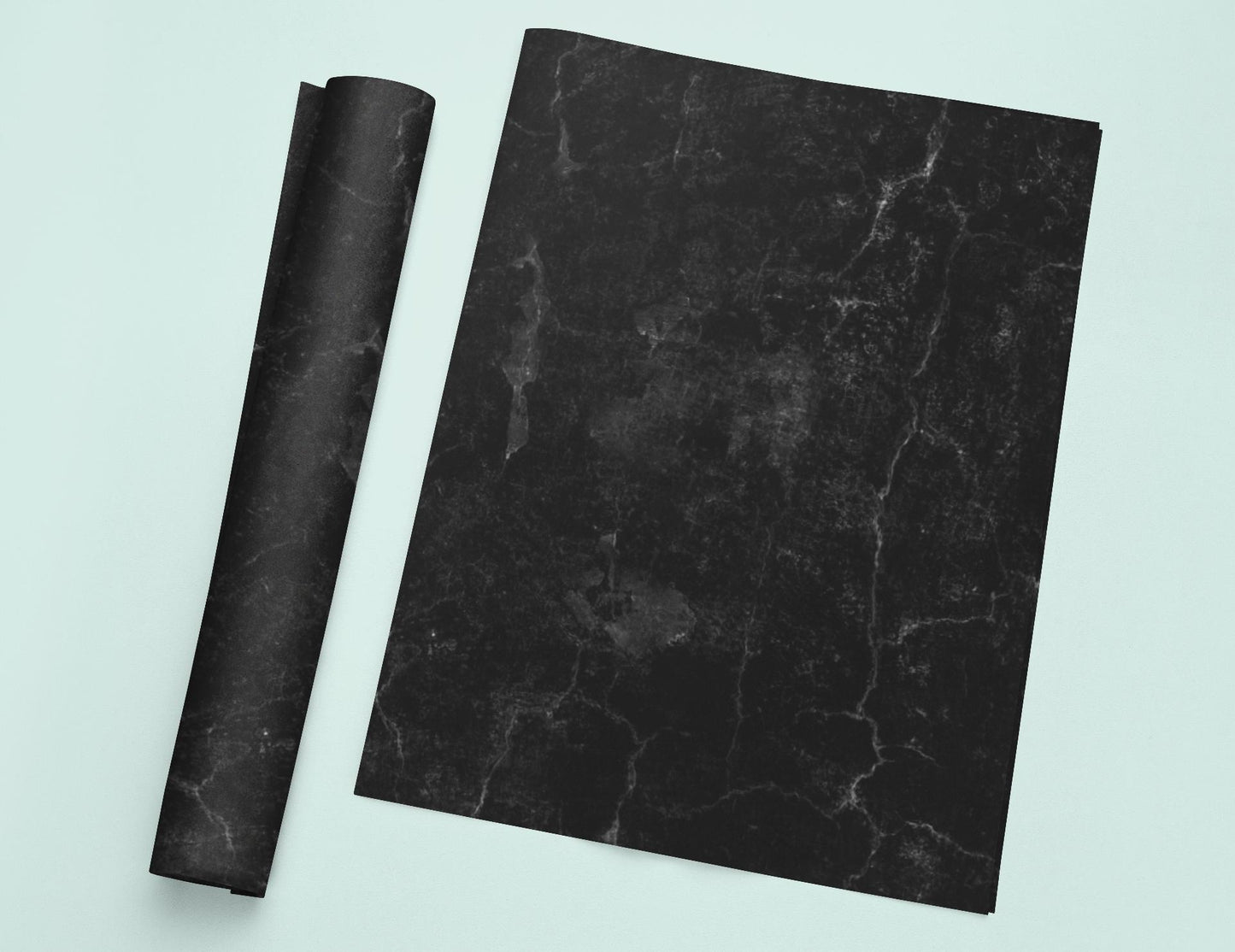 Sleek Black Marble Photography Backdrop