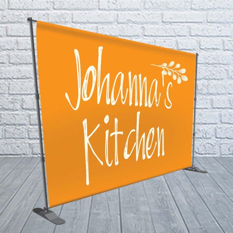 Custom Logo Backdrop Banner -  With Stand - Bubb Market